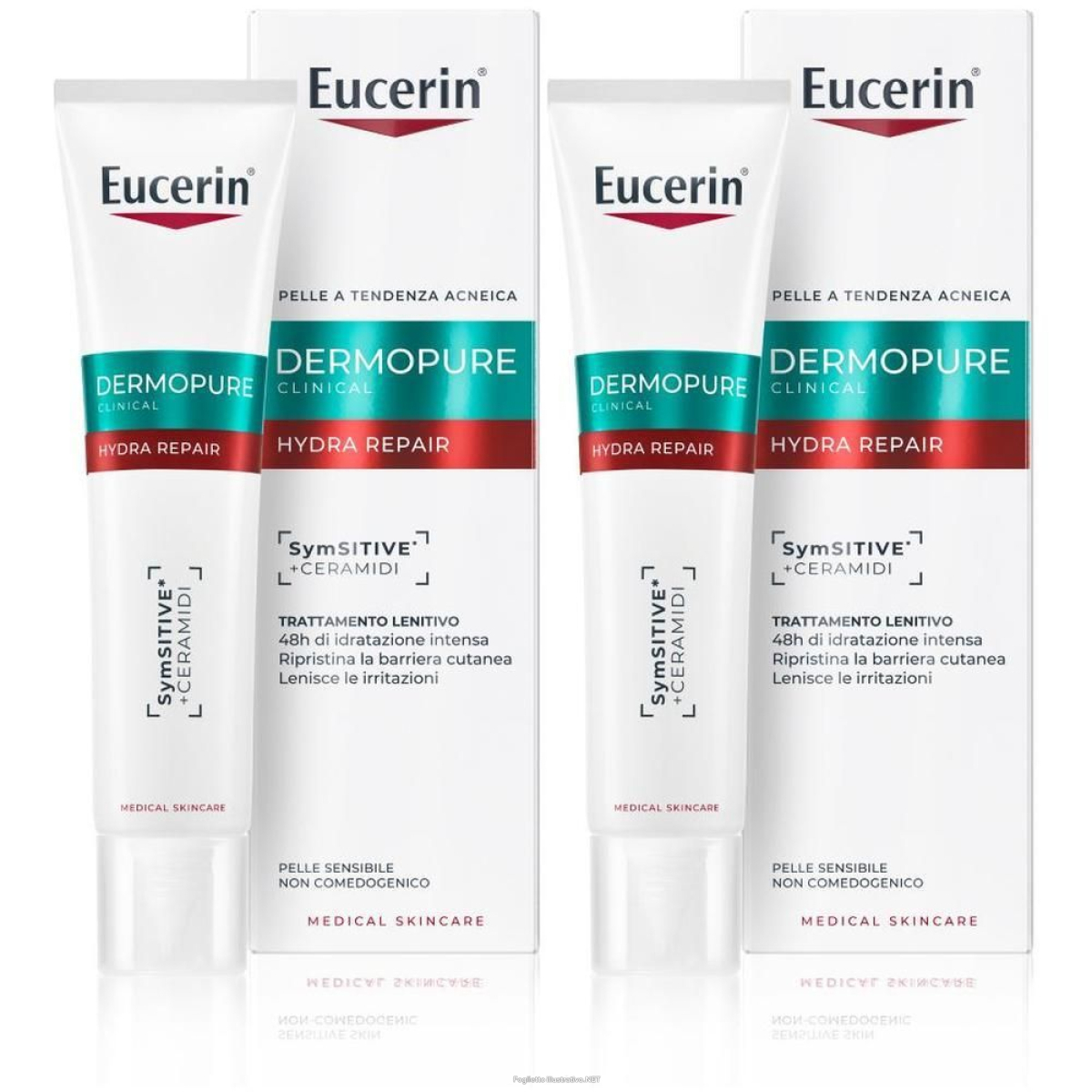 Acquista Online eucerin dermopure hydra repair trattamento lenitivo 2x40 ml e Cerca l'offerta più bassa