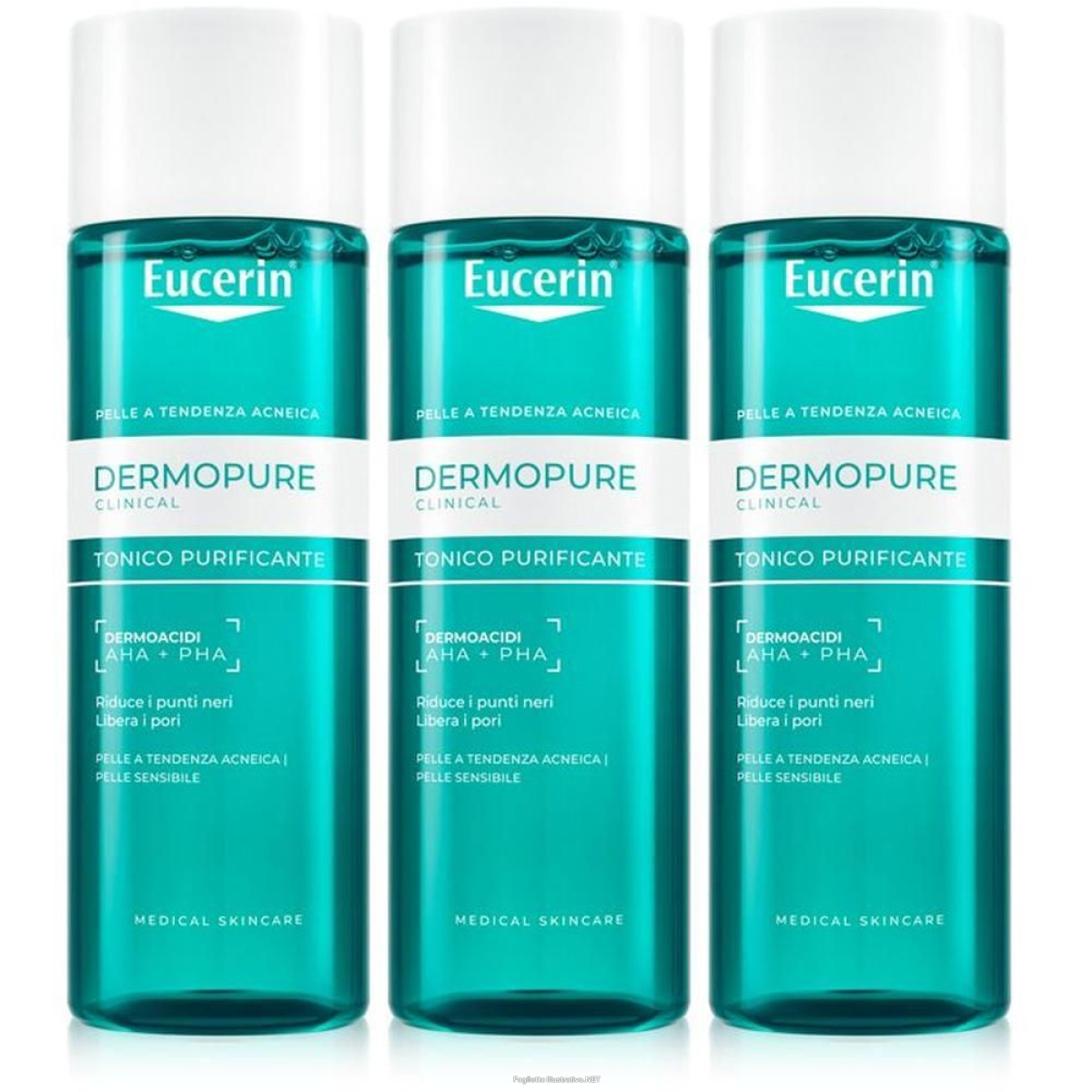 Acquista Online eucerin dermopure tonico purificante 3x200 ml e Cerca l'offerta più bassa