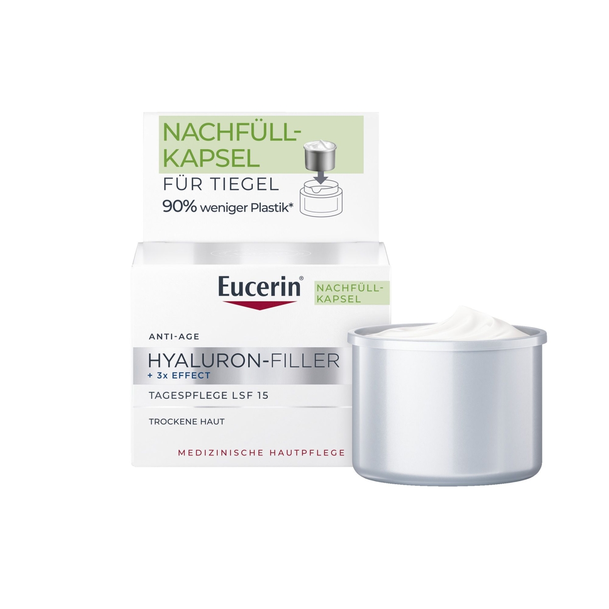 Acquista Online Eucerin® hyaluron-filler + 3x effect tagespflege lsf 15 trockene haut e Cerca l'offerta più bassa