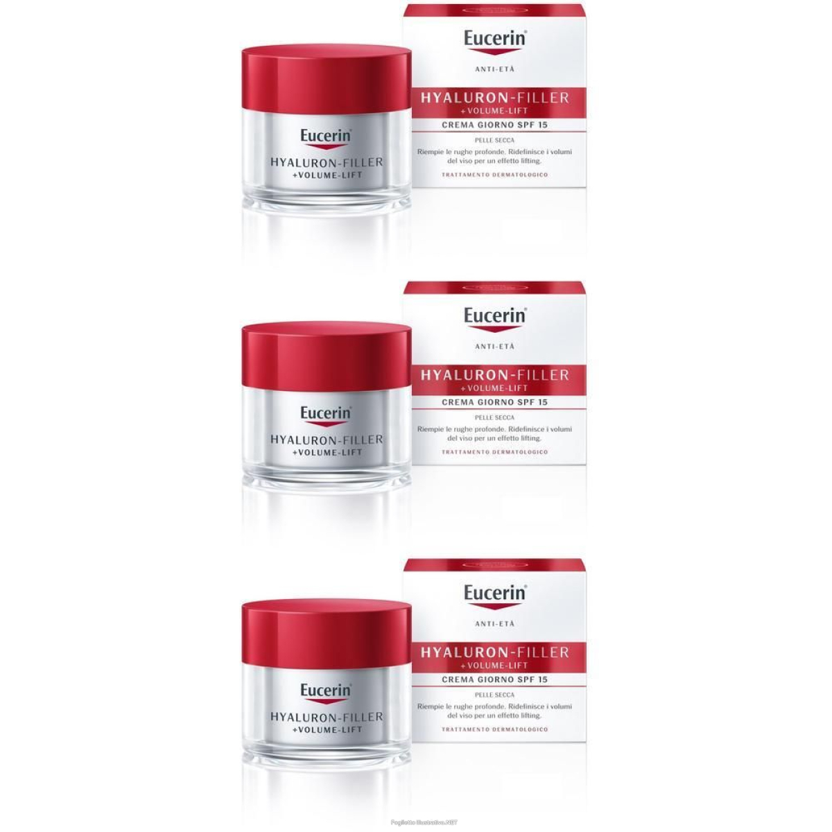 Acquista Online eucerin hyaluron-filler crema giorno pelle secca 50 ml 3x50 e Cerca l'offerta più bassa