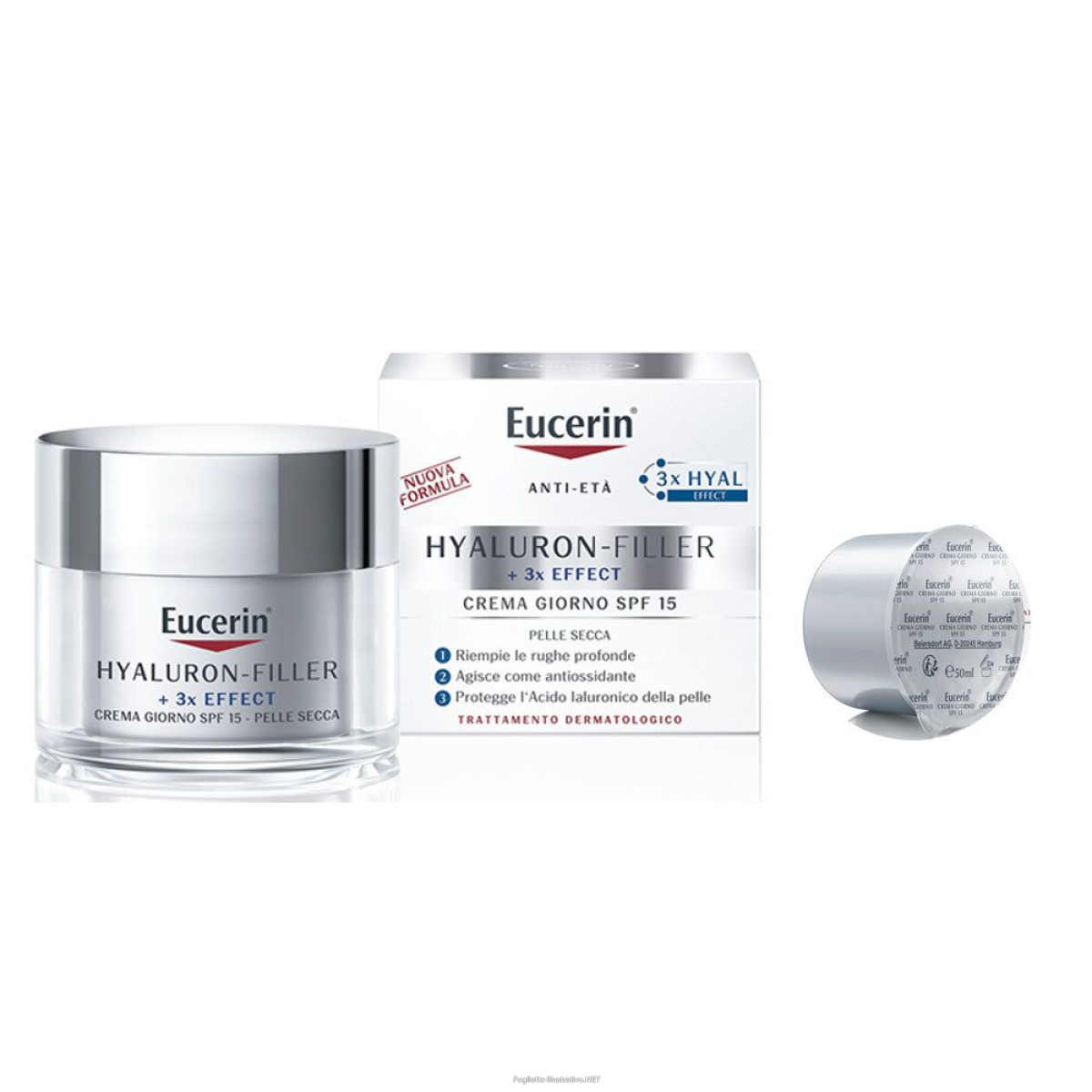Acquista Online eucerin hyaluron-filler crema giorno pelli secche spf15 50 ml + ricari e Cerca l'offerta più bassa