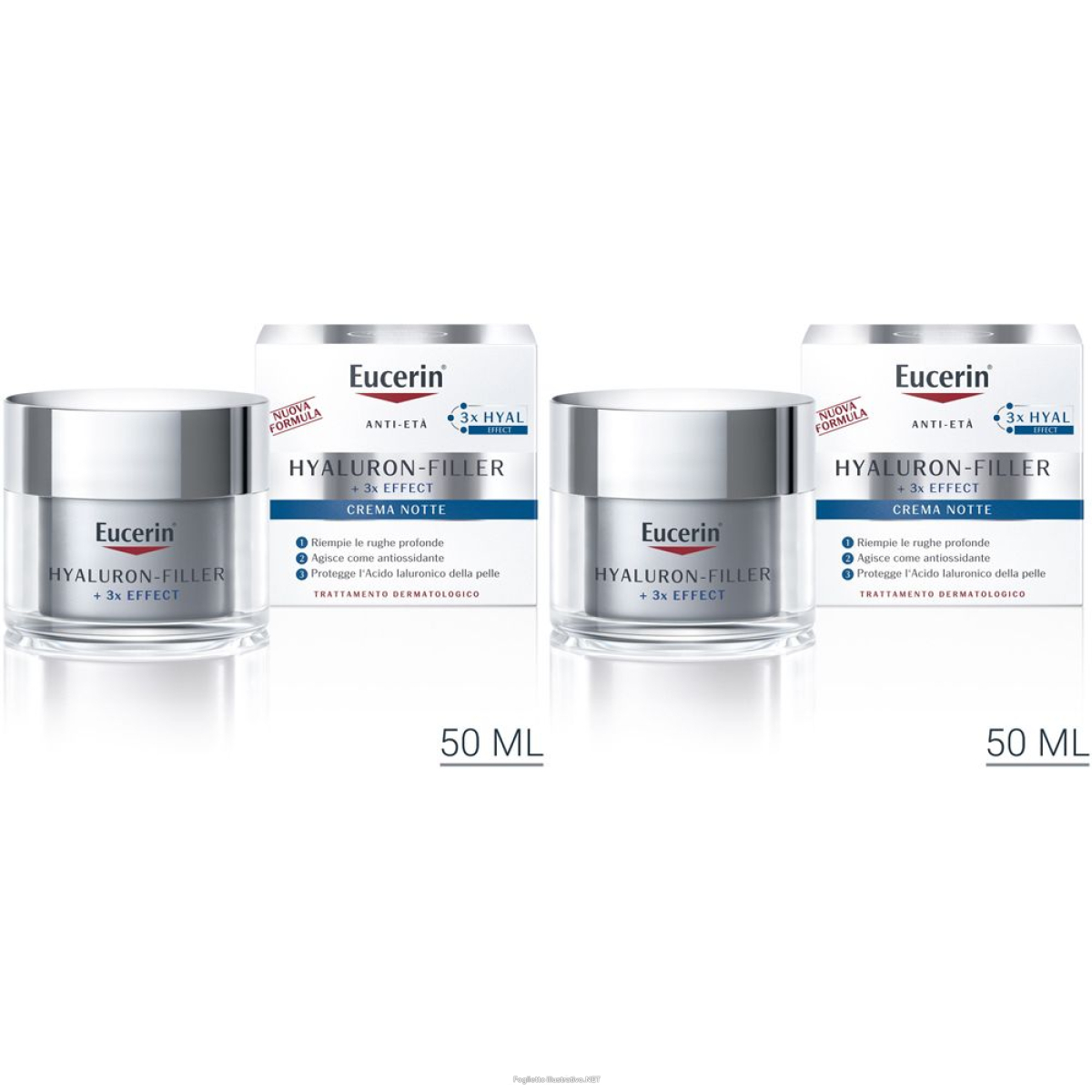 Acquista Online eucerin hyaluron-filler crema notte 50 ml set da 2 2x50 e Cerca l'offerta più bassa