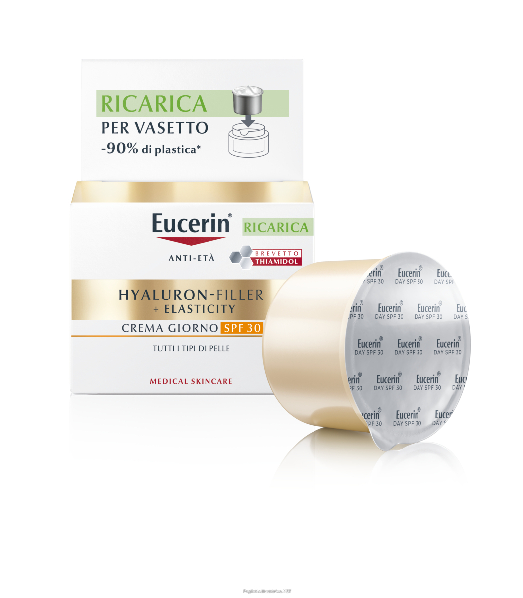 Acquista Online eucerin hyaluron filler elasticity crema giorno antietà spf30 pelli mature refill 50ml e Cerca l'offerta più bassa