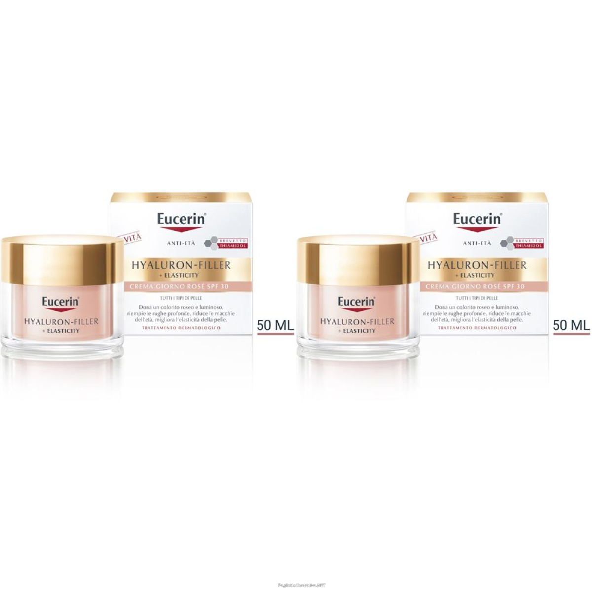 Acquista Online eucerin hyaluron-filler + elasticity crema giorno rose spf 30 50ml set e Cerca l'offerta più bassa