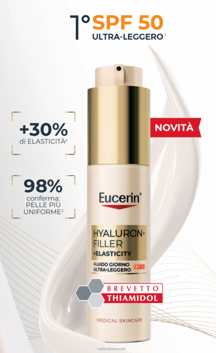 Acquista Online eucerin hyaluron filler + elasticity fluido giorno ultra leggero spf50 50 ml e Cerca l'offerta più bassa