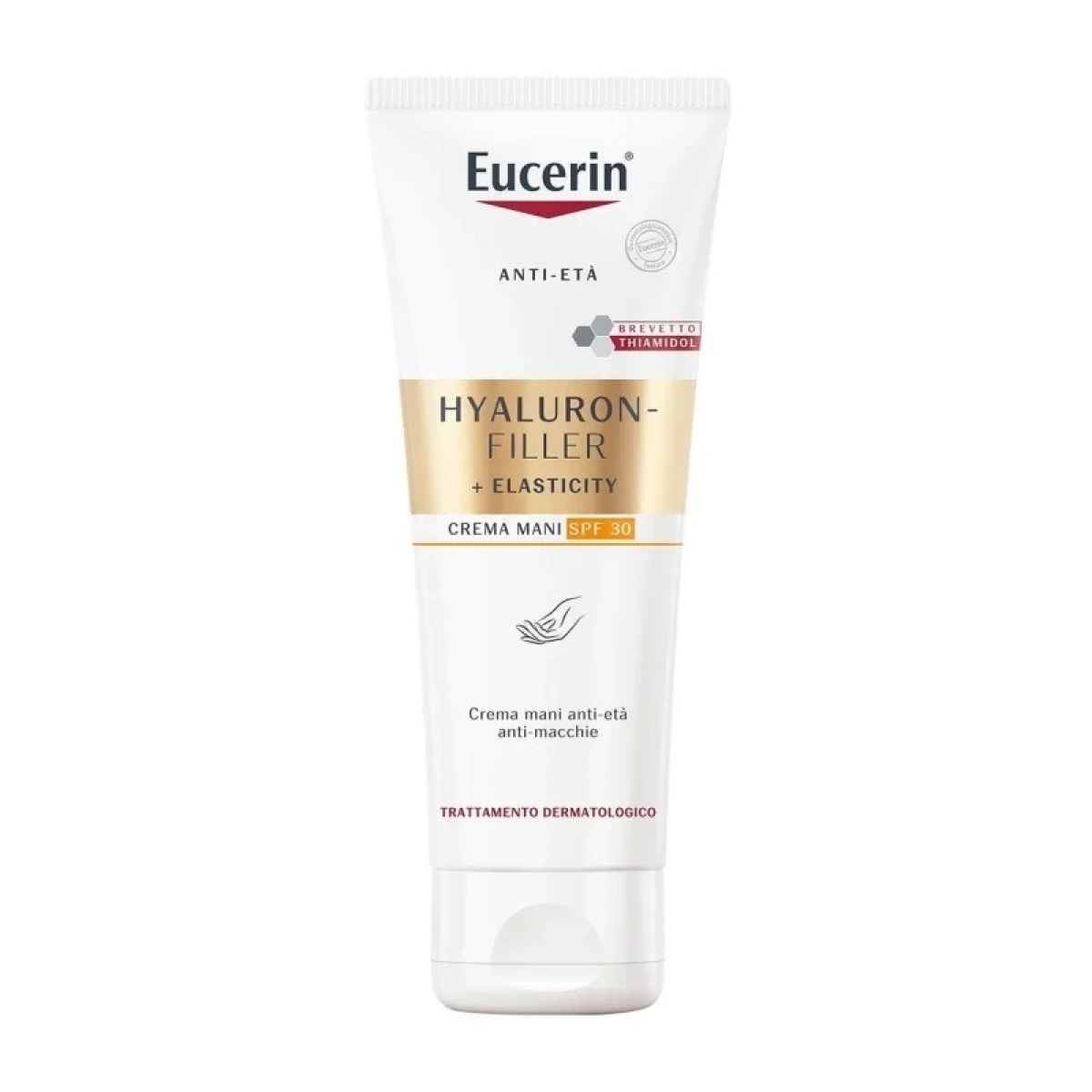 Acquista Online Eucerin hyaluron-filler + elasticity spf 30 crema mani anti-et&agrave; e anti-macchie 75ml e Cerca l'offerta più bassa