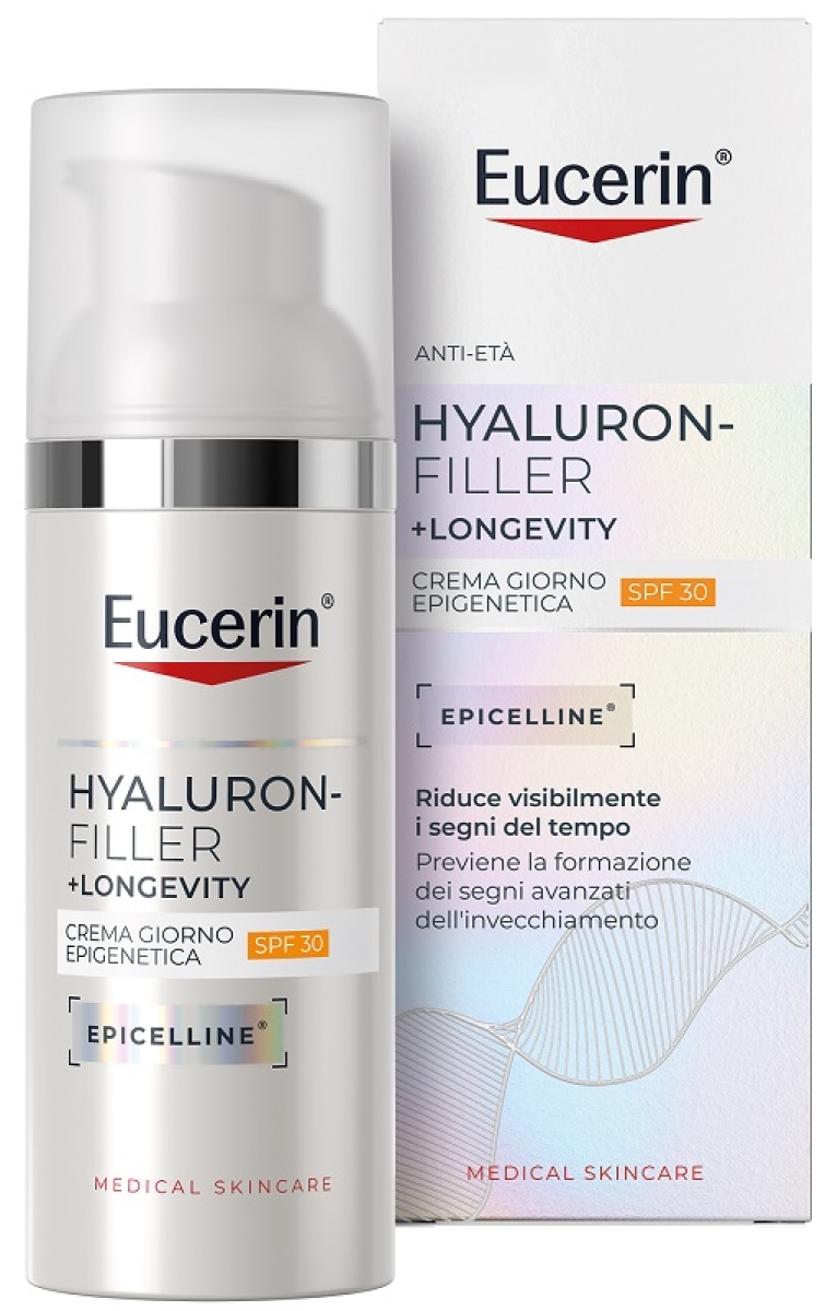 Acquista Online Eucerin hyaluron-filler + longevity crema giorno epigenetica spf30 50ml - crema idratante e antiage con epicelline e Cerca l'offerta più bassa