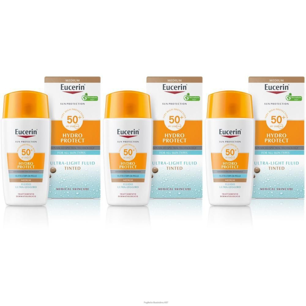 Acquista Online eucerin hydro protect fluido ultra-leggero colorato spf50+ tonalità me e Cerca l'offerta più bassa