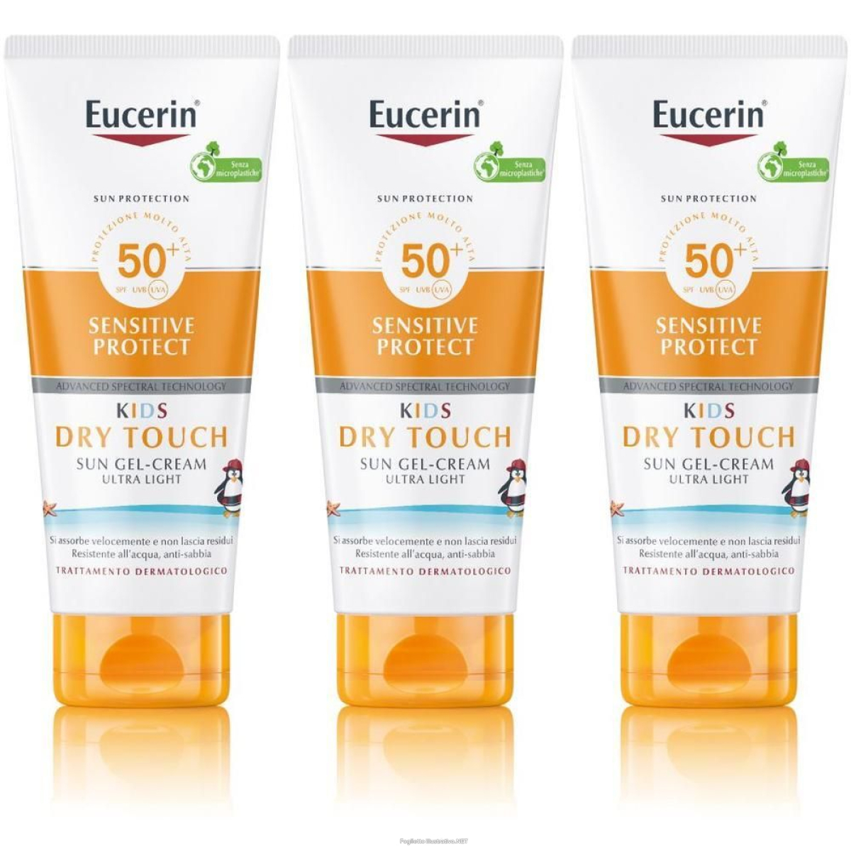 Acquista Online eucerin kids sun lotion sensitive protect spf50+ 3x200 ml e Cerca l'offerta più bassa