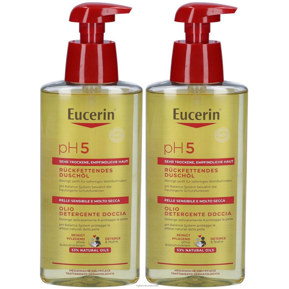 Acquista Online eucerin ph 5 olio detergente doccia set da 2 2x400 ml e Cerca l'offerta più bassa