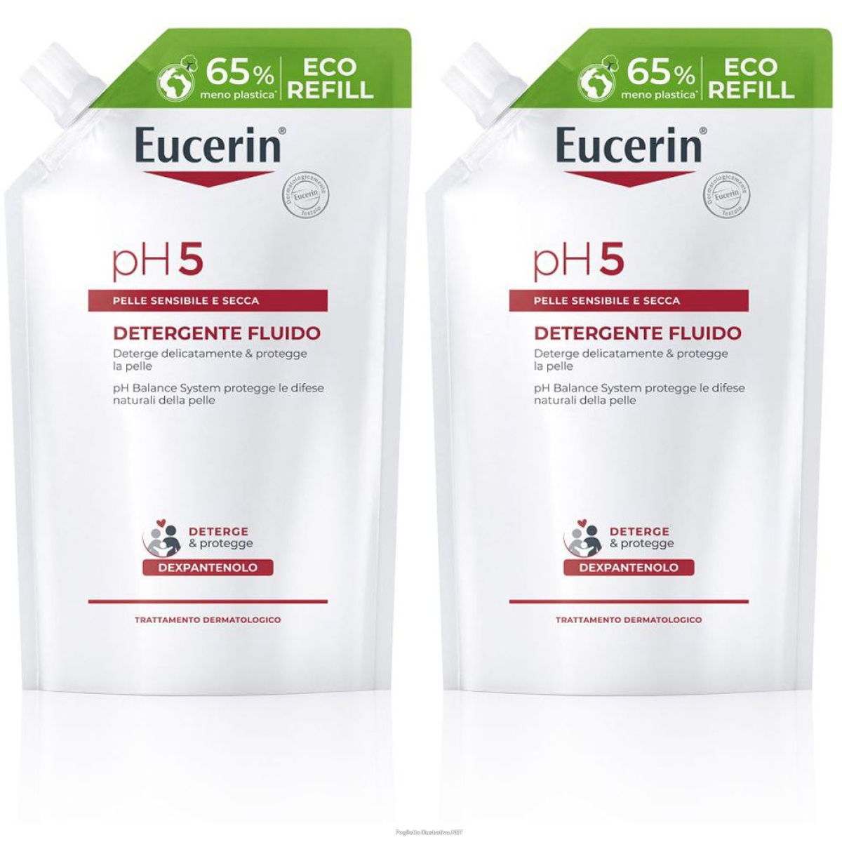 Acquista Online eucerin ph5 detergente fluido 400ml refill 400 ml set da 2 2x400 de e Cerca l'offerta più bassa