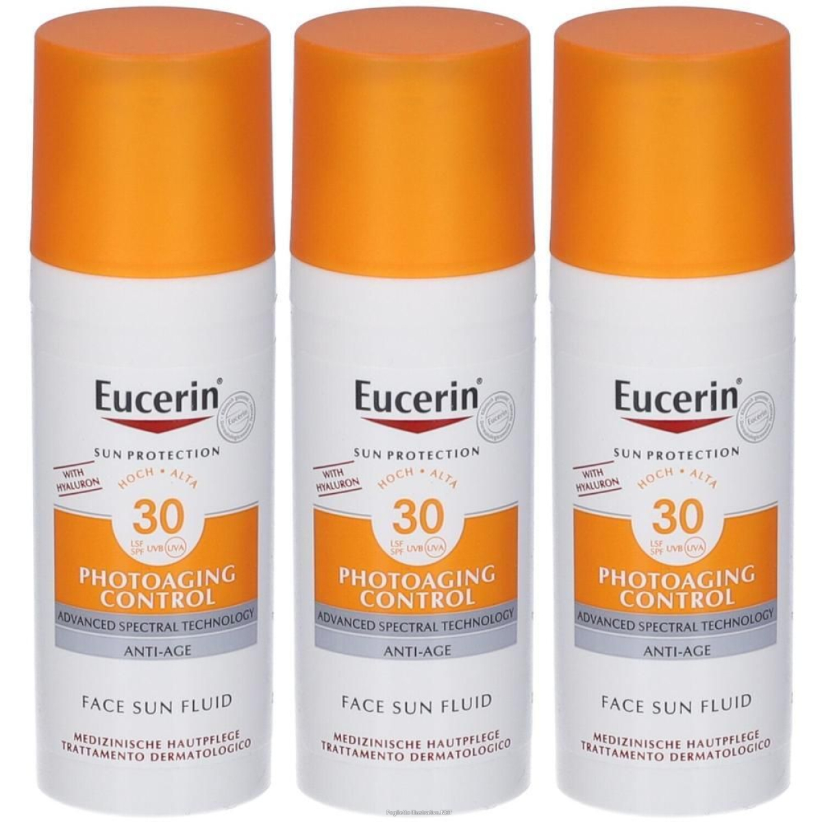 Acquista Online eucerin photoaging control sun fluid spf 30 50 ml 3x50 soluzione e Cerca l'offerta più bassa