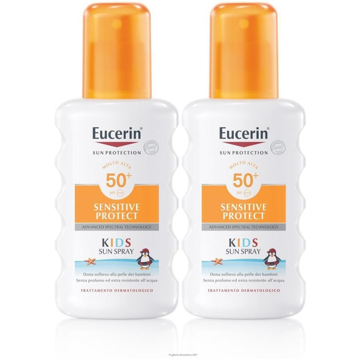 Acquista Online eucerin sensitive protect kids sun spray spf 50+ 200 ml 2x200 e Cerca l'offerta più bassa