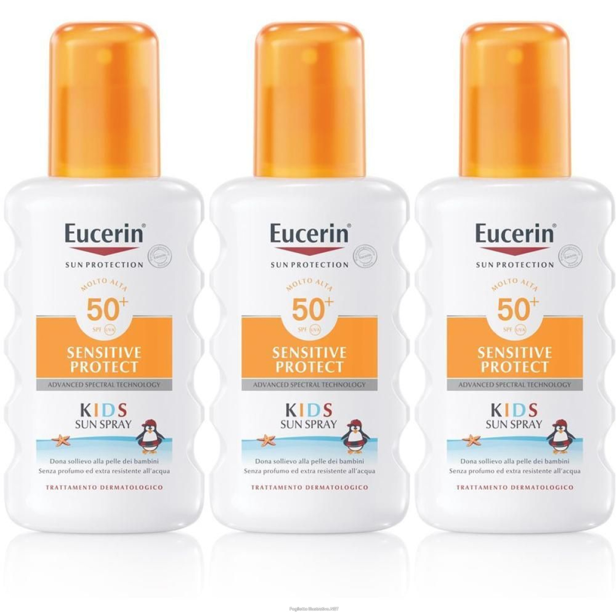 Acquista Online eucerin sensitive protect kids sun spray spf 50+ 200 ml 3x200 e Cerca l'offerta più bassa
