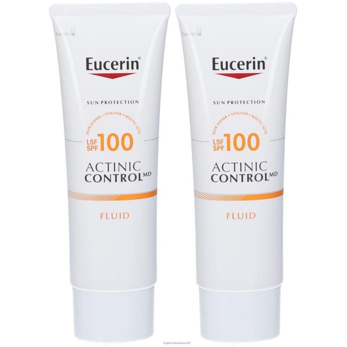 Acquista Online eucerin sun actinic control fluido solare spf100 80ml 2x80 ml e Cerca l'offerta più bassa