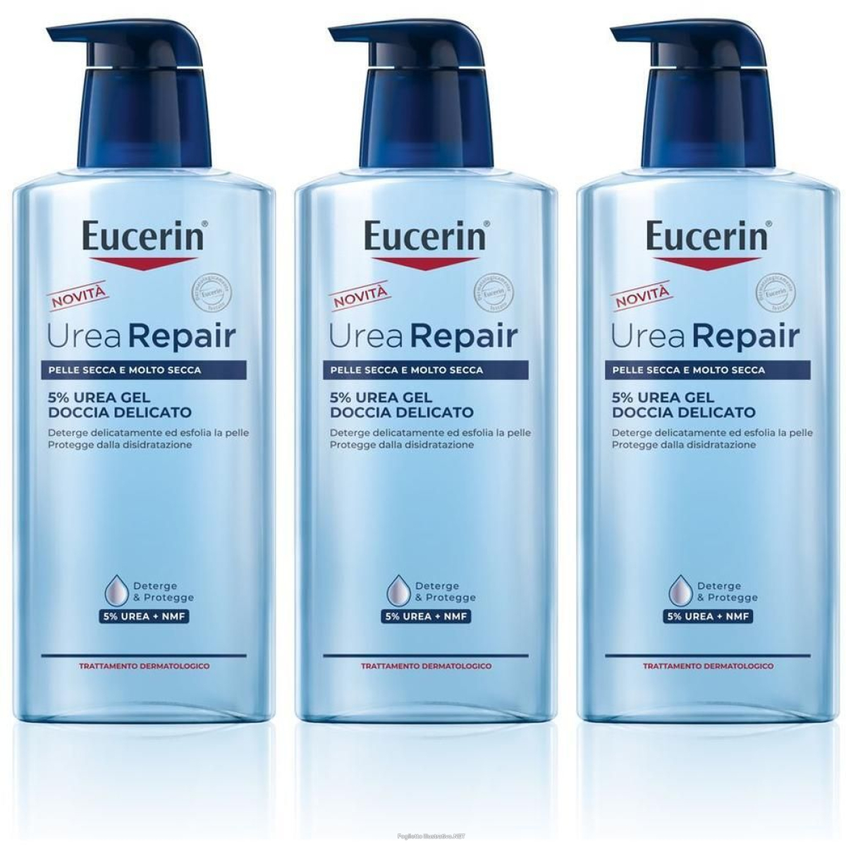 Acquista Online eucerin urearepair detergente fluido 5% urea 3x400 ml e Cerca l'offerta più bassa