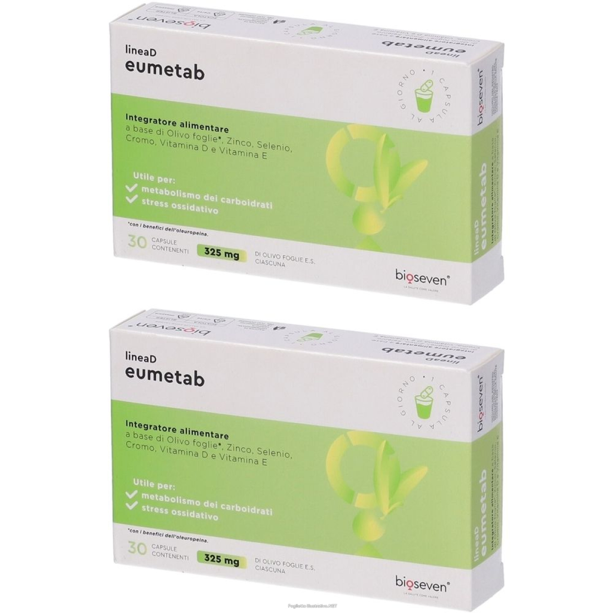 Acquista Online eumetab 30 capsule set da 2 g e Cerca l'offerta più bassa