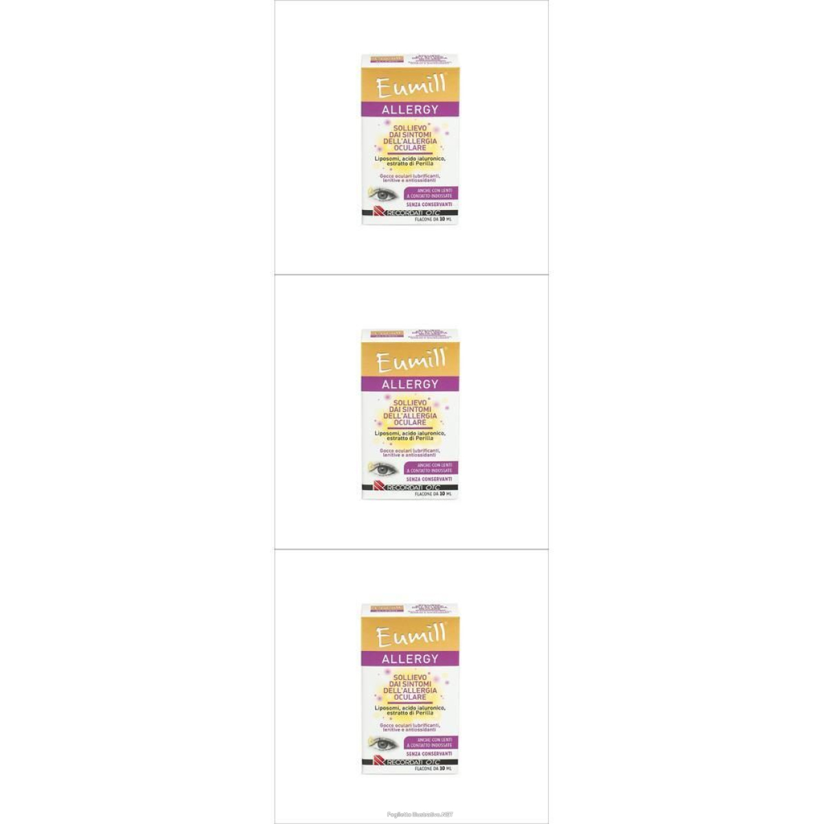 Acquista Online eumill allergy gocce oculari 3x10 ml oftalmiche e Cerca l'offerta più bassa