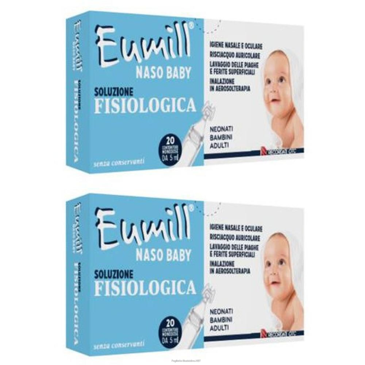 Acquista Online eumill naso baby soluzione fisiologica 20 contenitori monodose 5 ml 2x e Cerca l'offerta più bassa