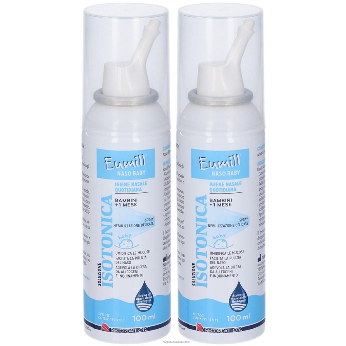 Acquista Online eumill naso baby spray soluzione isotonica 2x100 ml nasale e Cerca l'offerta più bassa