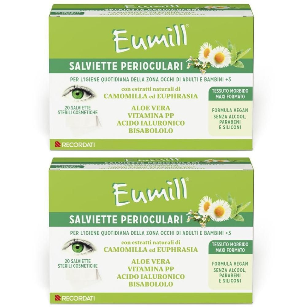 Acquista Online Eumill Salviette Perioculari 2x20 St e Cerca l'offerta più bassa