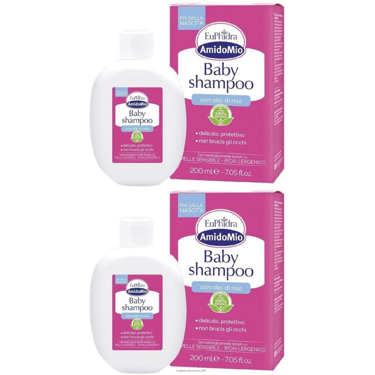 Acquista Online euphidra amido mio baby shampoo set da 2 2x200 ml e Cerca l'offerta più bassa