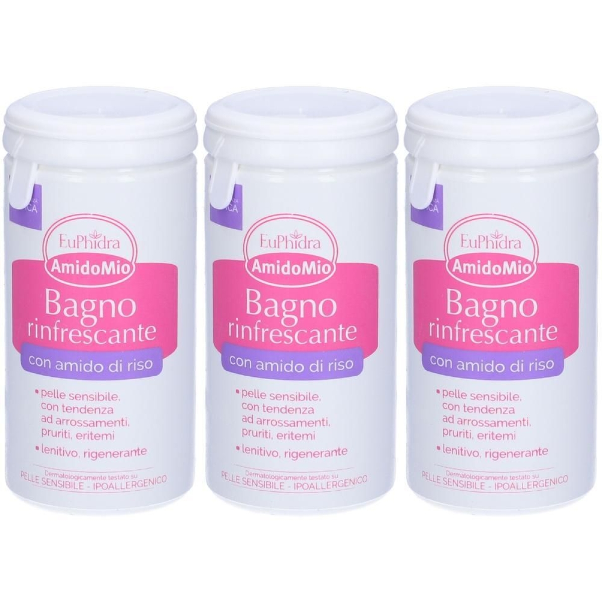 Acquista Online Euphidra amidomio bagno rinfrescante 3x125 ml polvere e Cerca l'offerta più bassa