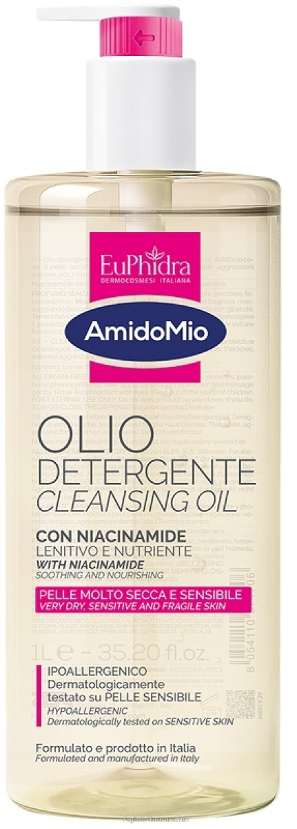 Acquista Online euphidra amidomio olio detergente delicato relipidante dermoprotettivo 1 litro e Cerca l'offerta più bassa