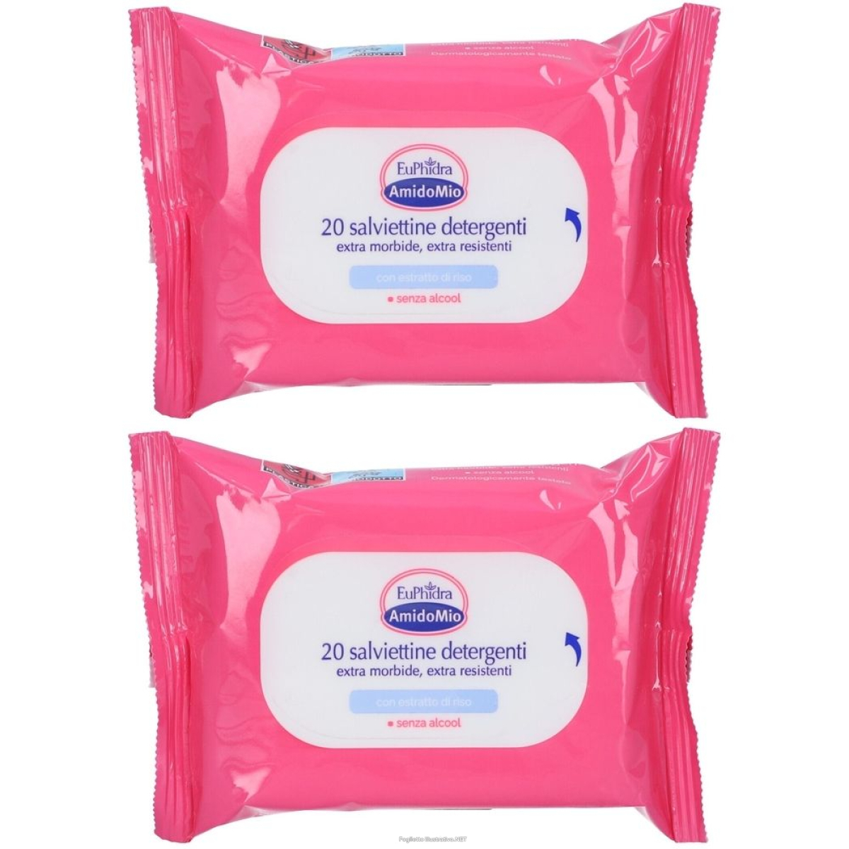 Acquista Online euphidra amidomio salviettine detergenti set da 2 2x20 pz salviette e Cerca l'offerta più bassa
