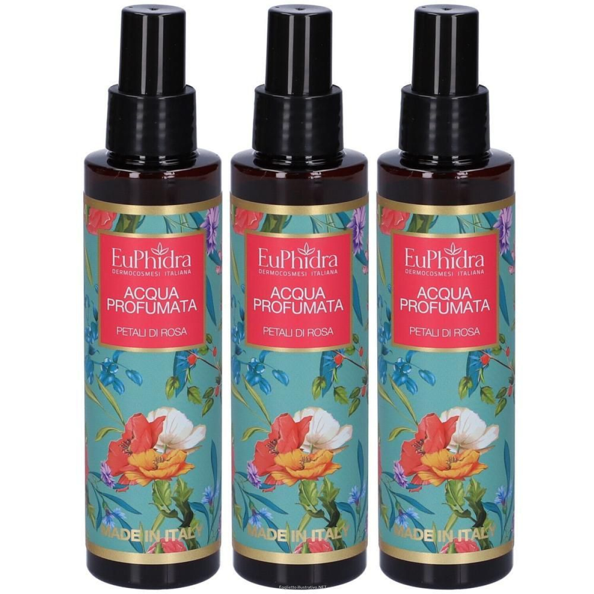 Acquista Online euphidra aqua profumata petali di rosa 3x125 ml e Cerca l'offerta più bassa