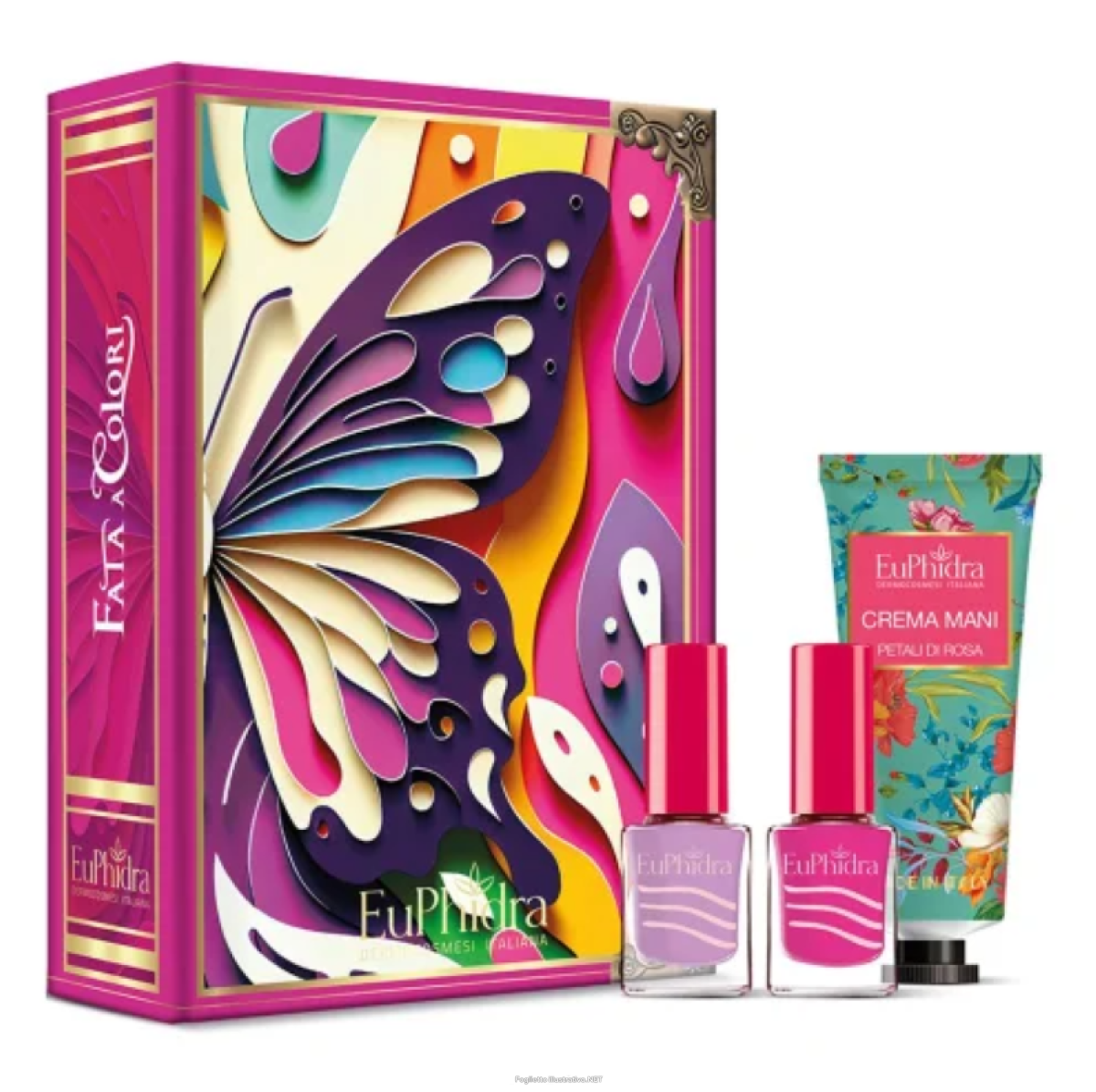 Acquista Online euphidra cofanetto di natale fata a colori - crema mani petali di rosa 50 ml + 2 smalti per unghie da 10 ml e Cerca l'offerta più bassa