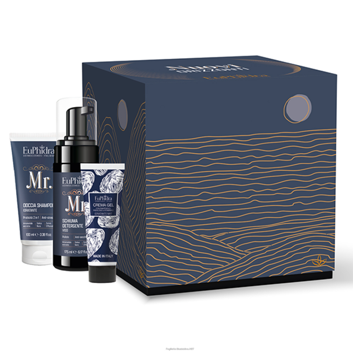 Acquista Online euphidra cofanetto di natale nuovi orizzonti - mr. doccia shampoo idratante 100 ml + mr. schiuma detergente viso 175 ml + crema gel viso 30 ml e Cerca l'offerta più bassa