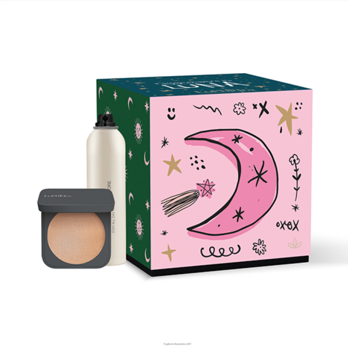 Acquista Online euphidra cofanetto di natale raggiungere la luna - illuminante viso goddess glow + stay all day fissatore 75 ml e Cerca l'offerta più bassa