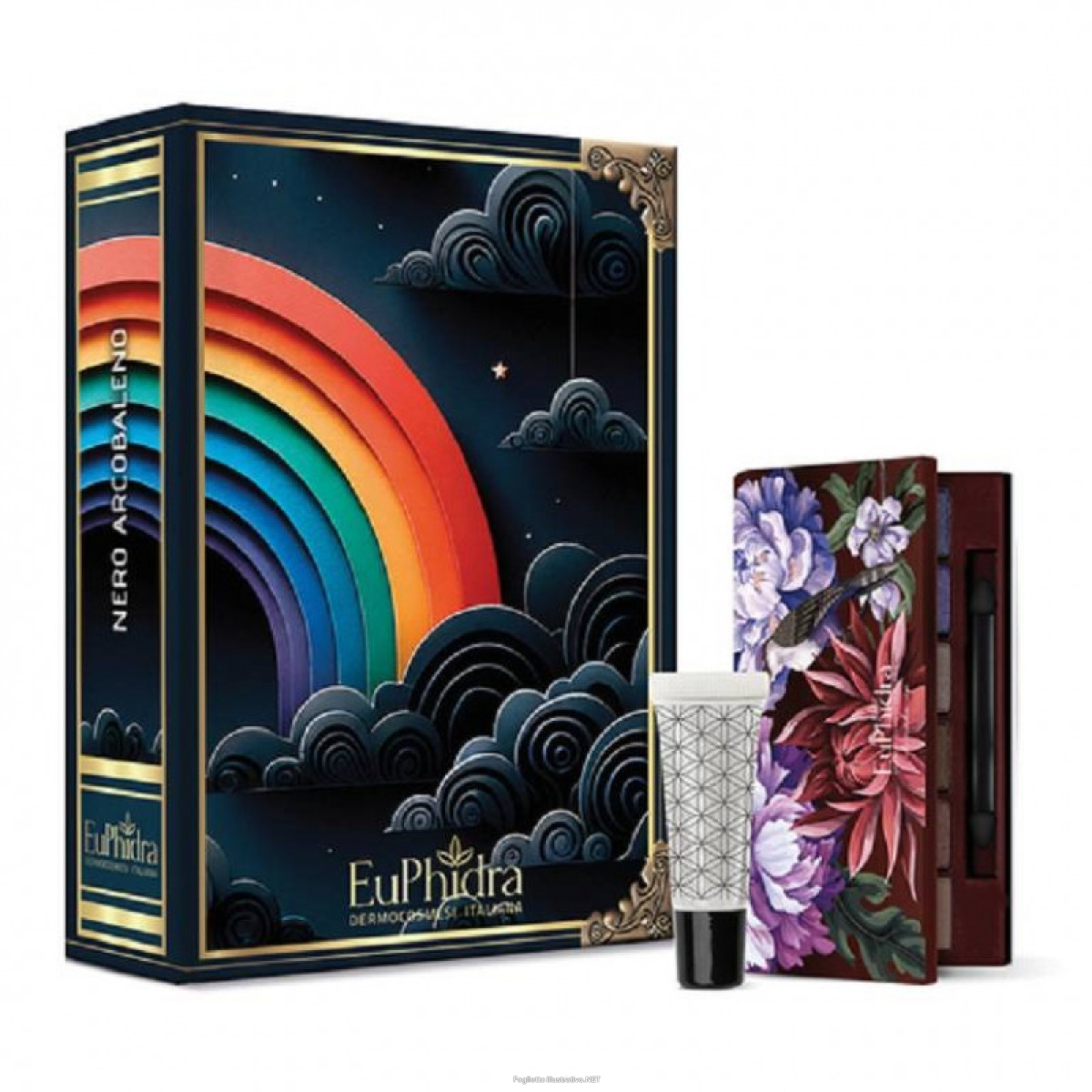 Acquista Online euphidra cofanetto nero arcobaleno palette occhi + gloss - cofanetto make-up occhi e labbra e Cerca l'offerta più bassa