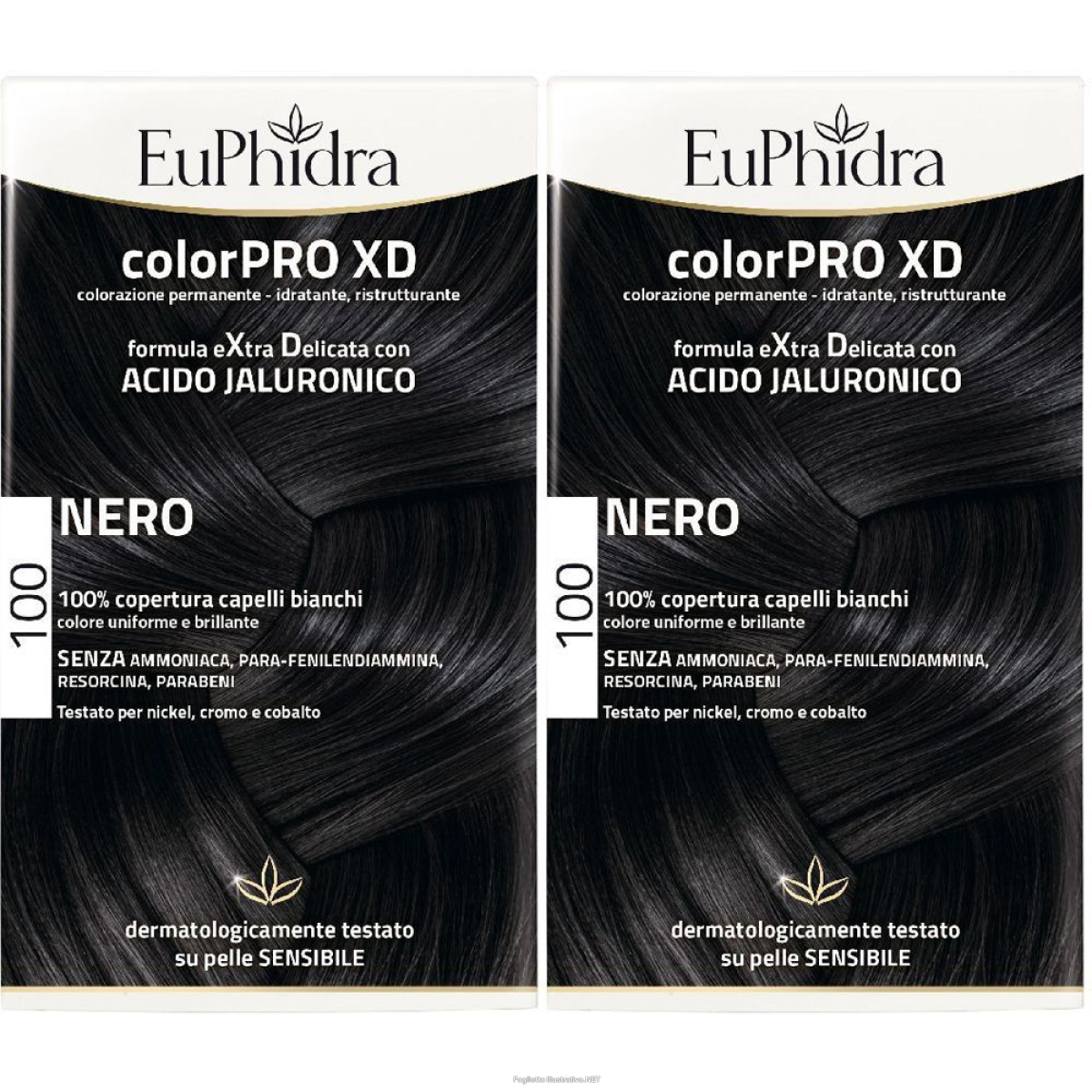 Acquista Online euphidra colorpro xd 100 nero set da 2 2x50 ml lozione e Cerca l'offerta più bassa