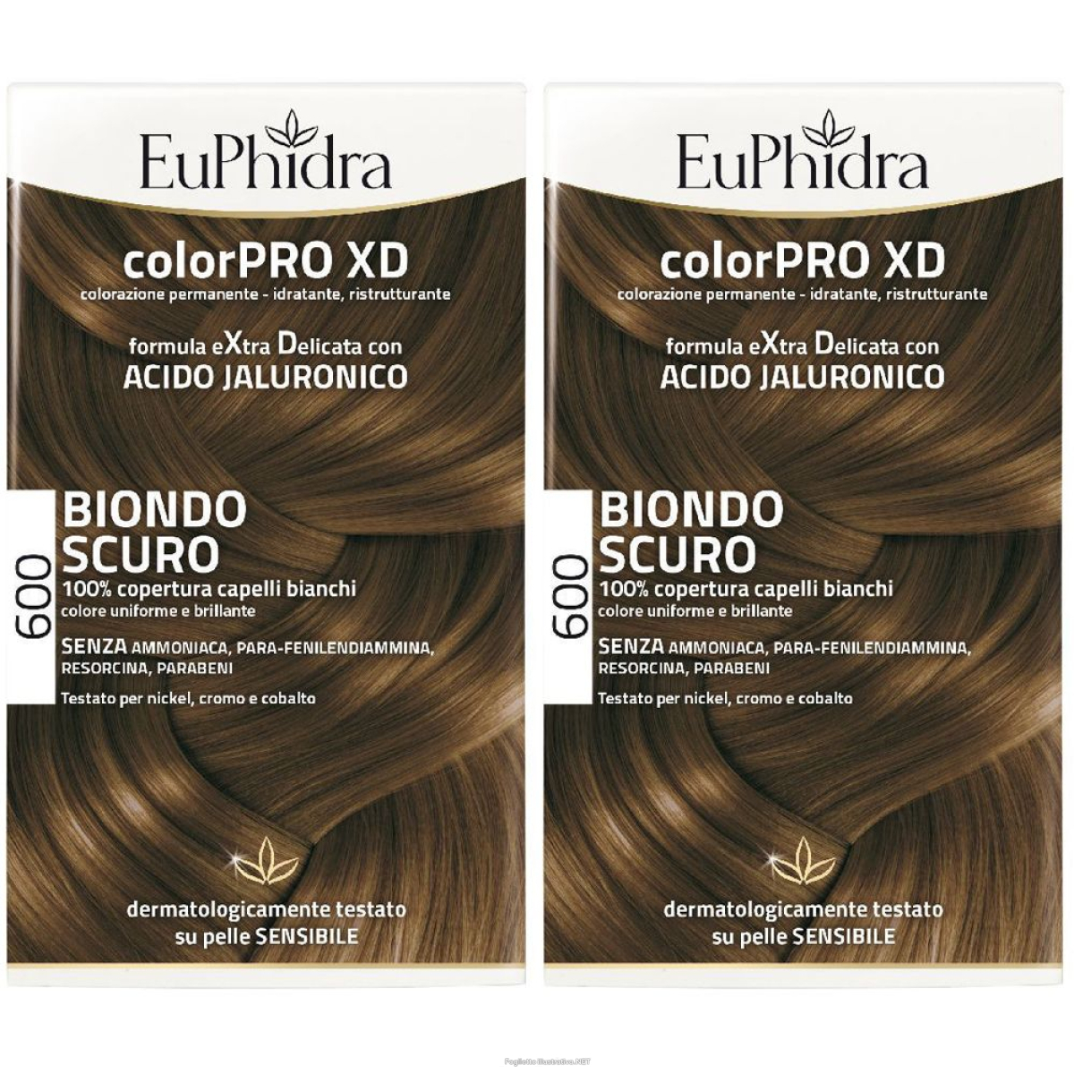 Acquista Online euphidra colorpro xd 600 biondo scuro set da 2 2x50 ml lozione e Cerca l'offerta più bassa
