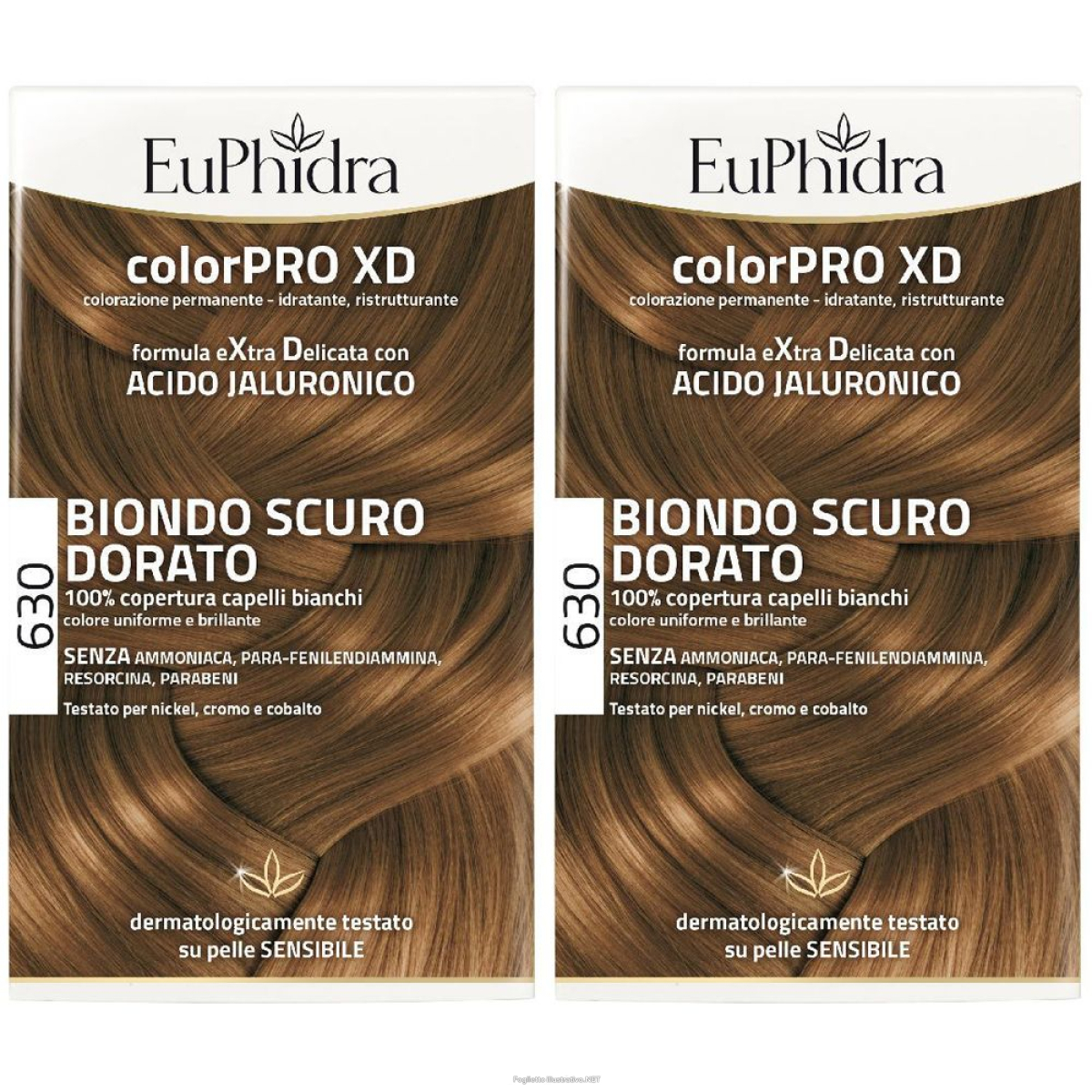 Acquista Online euphidra colorpro xd 630 biondo scuro dorato set da 2 2x50 ml lozione e Cerca l'offerta più bassa