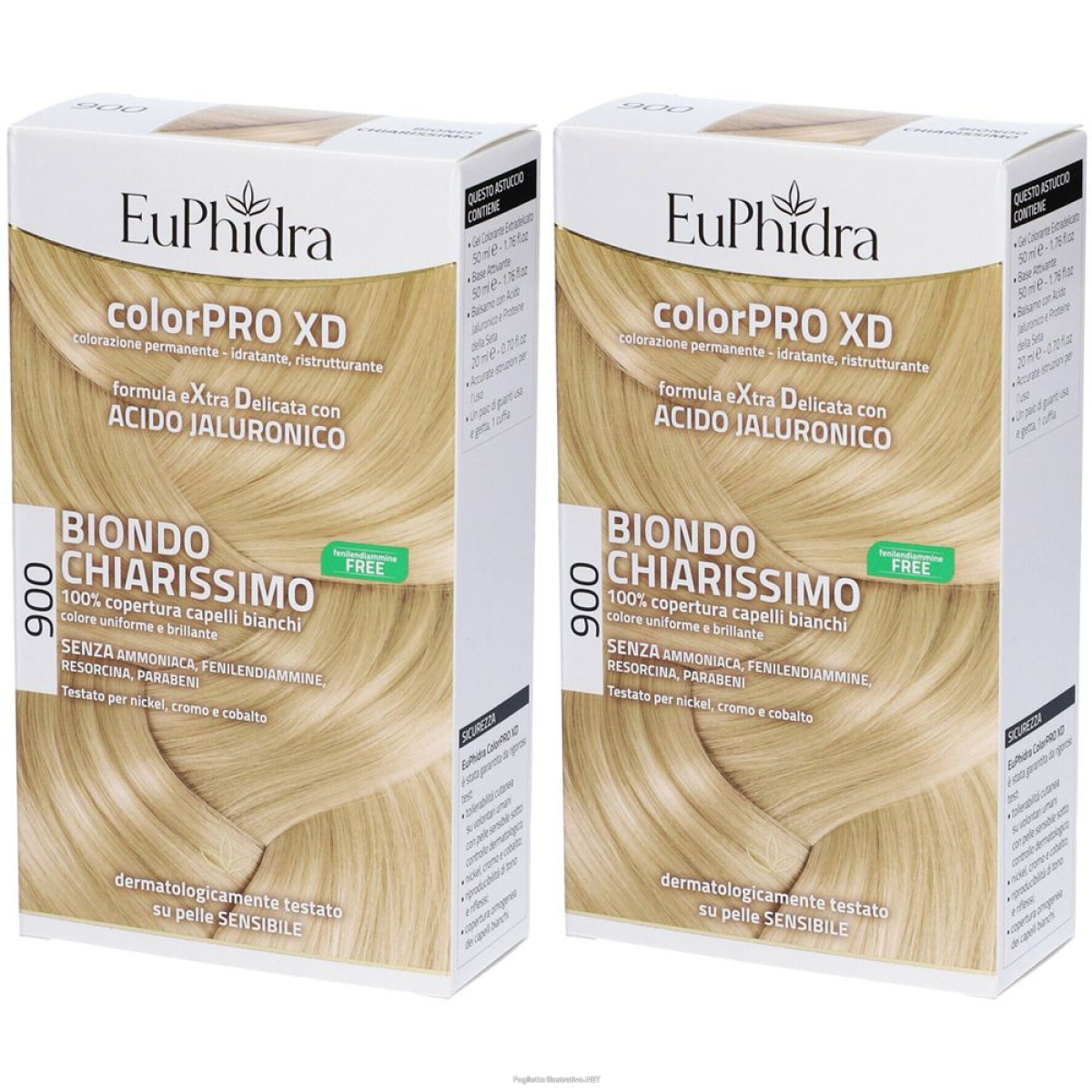 Acquista Online euphidra colorpro xd 900 biondo chiarissimo gel colorante capelli set e Cerca l'offerta più bassa