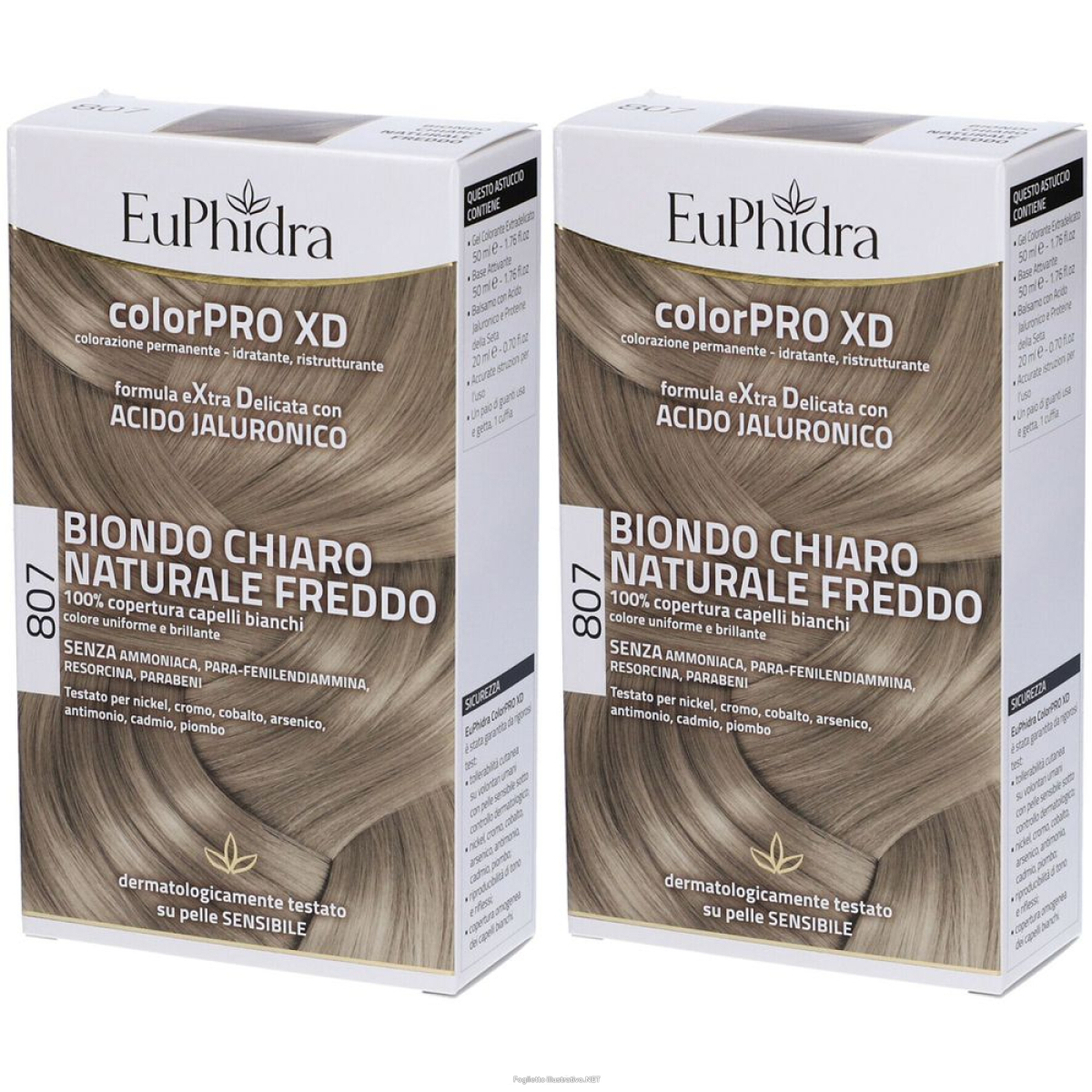 Acquista Online euphidra colorpro xd biondo chiaro naturale freddo 807 set da 2 2x120 e Cerca l'offerta più bassa