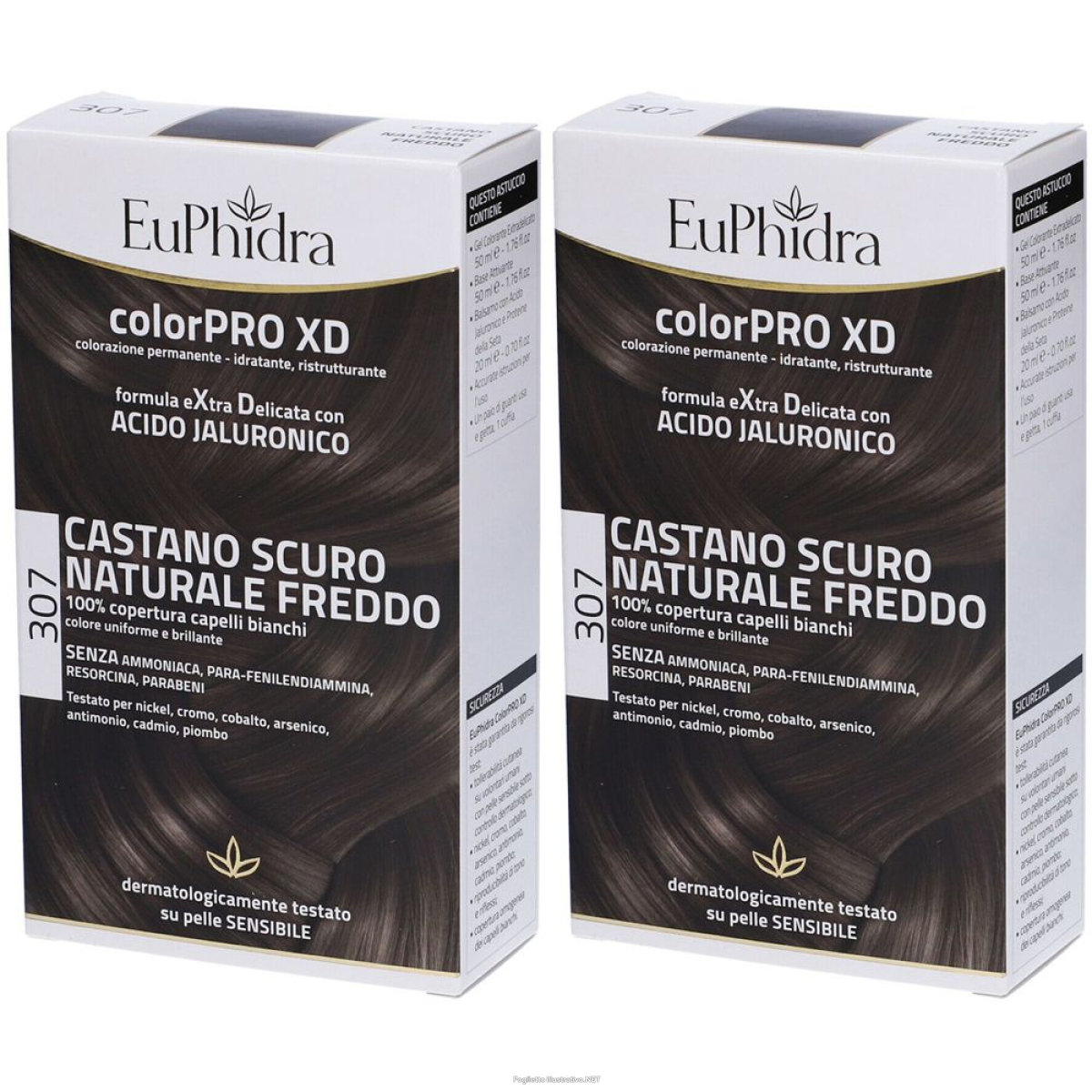 Acquista Online euphidra colorpro xd castano scuro naturale freddo 307 set da 2 2x120 e Cerca l'offerta più bassa