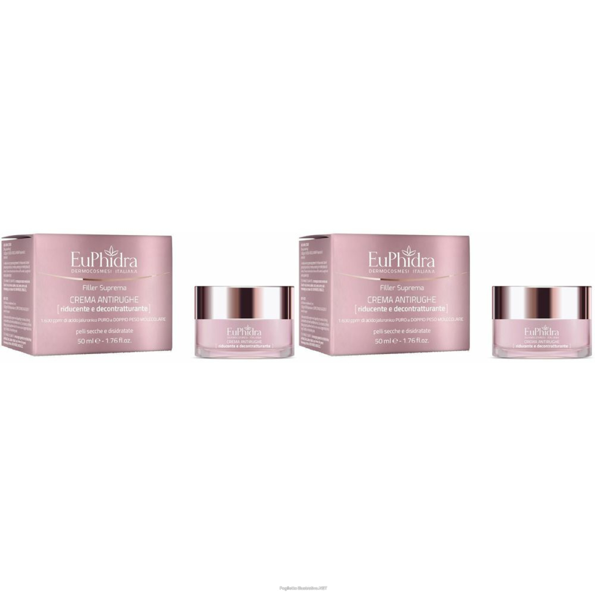 Acquista Online euphidra crema antirughe riducente e decontratturante set da 2 2x50 ml e Cerca l'offerta più bassa