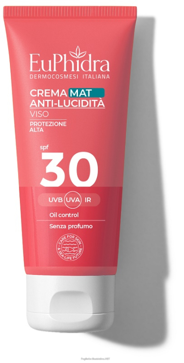 Acquista Online euphidra crema viso mat spf30 protezione solare alta 50 ml opacizzante per pelle mista grassa e Cerca l'offerta più bassa