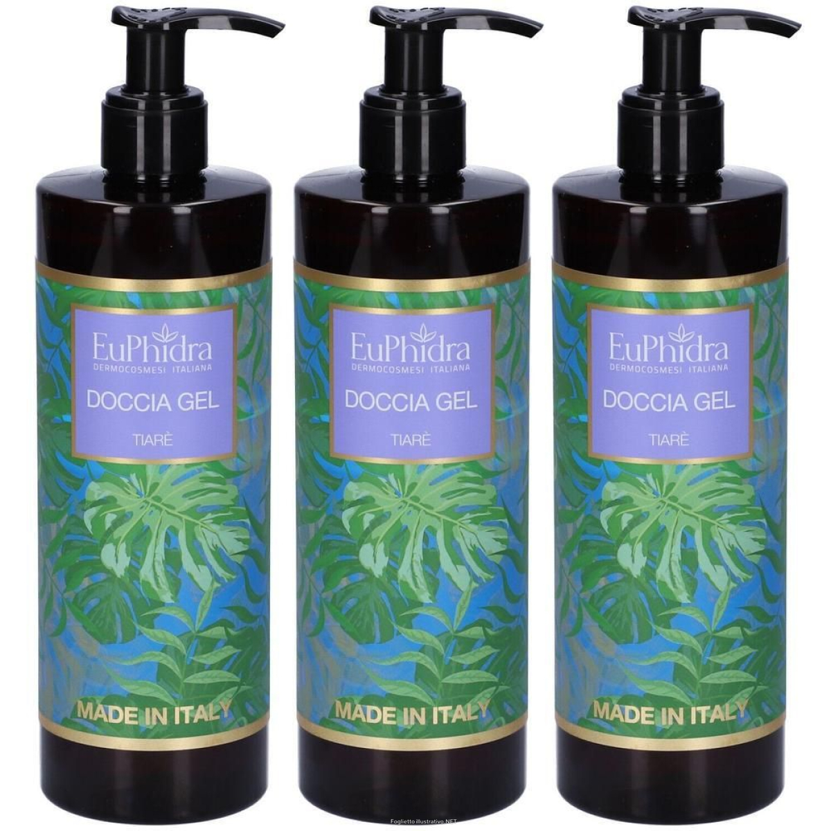 Acquista Online euphidra doccia gel tiarè 3x400 ml e Cerca l'offerta più bassa