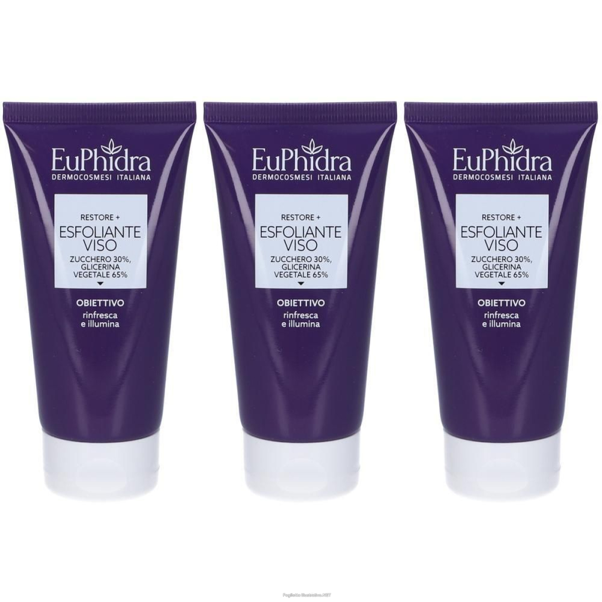 Acquista Online euphidra esfoliante viso restore+ 3x75 ml e Cerca l'offerta più bassa