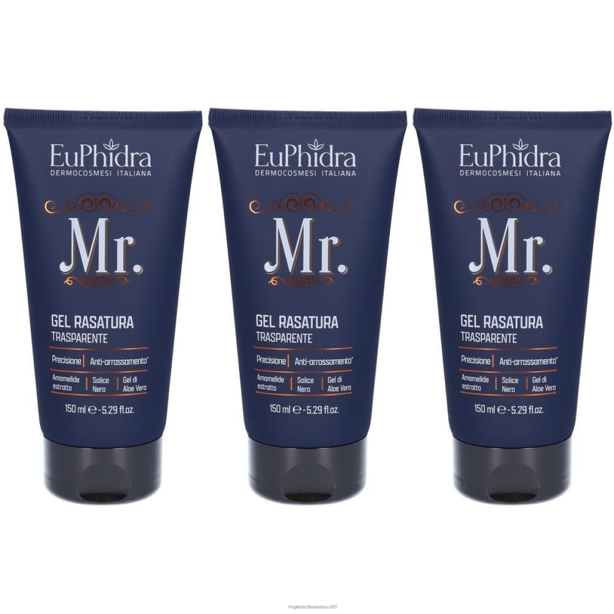 Acquista Online euphidra gel rasatura trasparente 3x150 ml e Cerca l'offerta più bassa