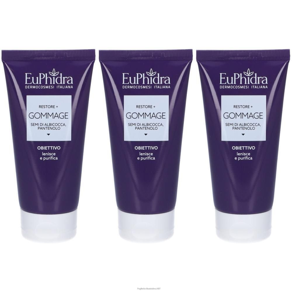 Acquista Online euphidra gommage restore+ 3x75 ml e Cerca l'offerta più bassa