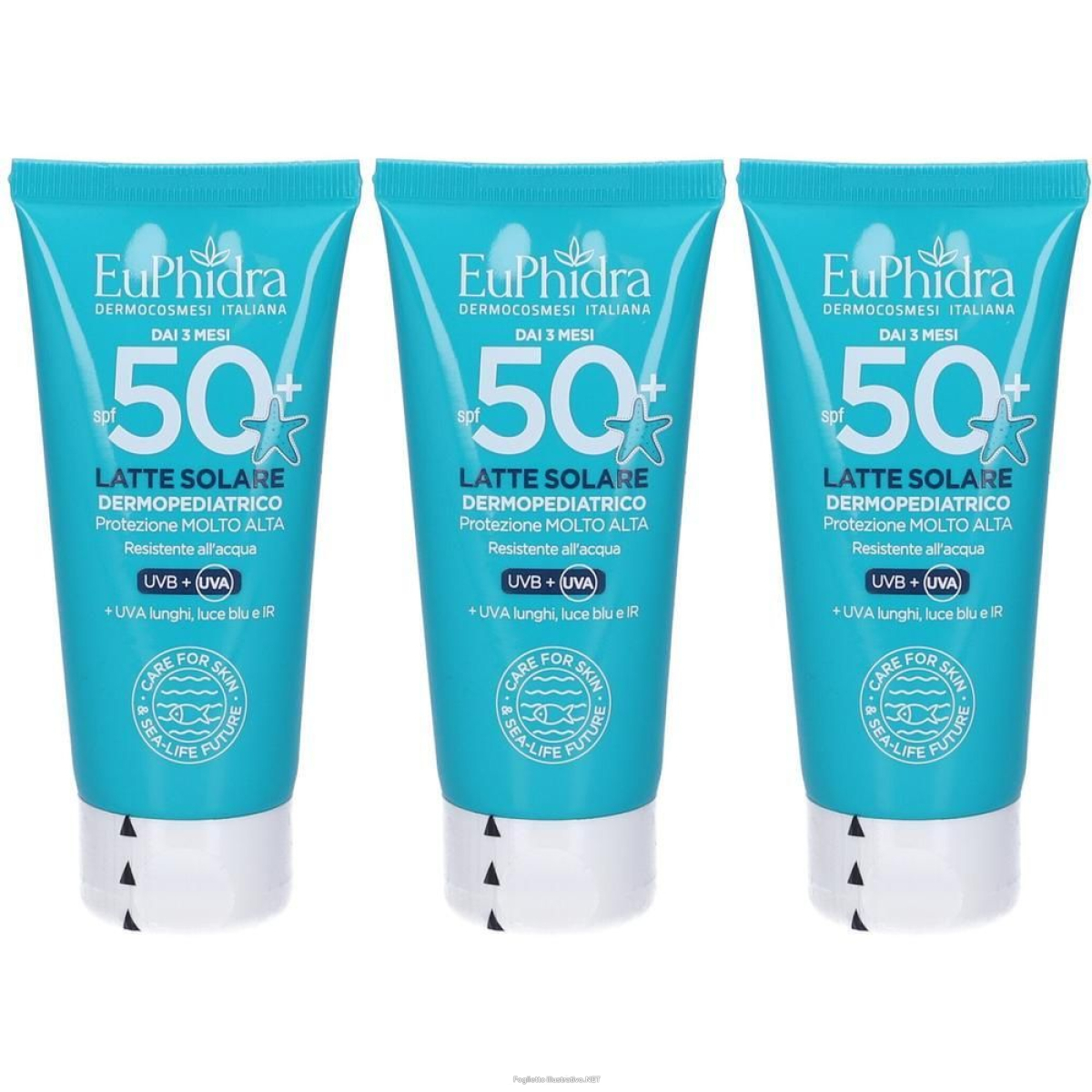 Acquista Online euphidra kaleido latte solare bambini spf50+ 3x50 ml e Cerca l'offerta più bassa
