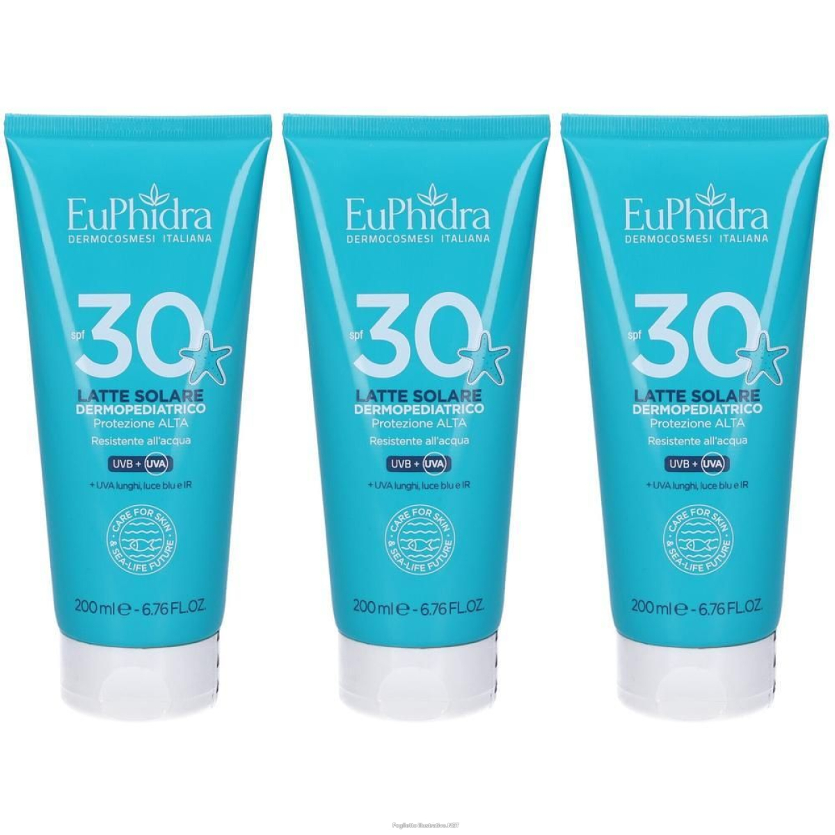 Acquista Online euphidra latte solare dermopediatrico spf30 3x200 ml e Cerca l'offerta più bassa
