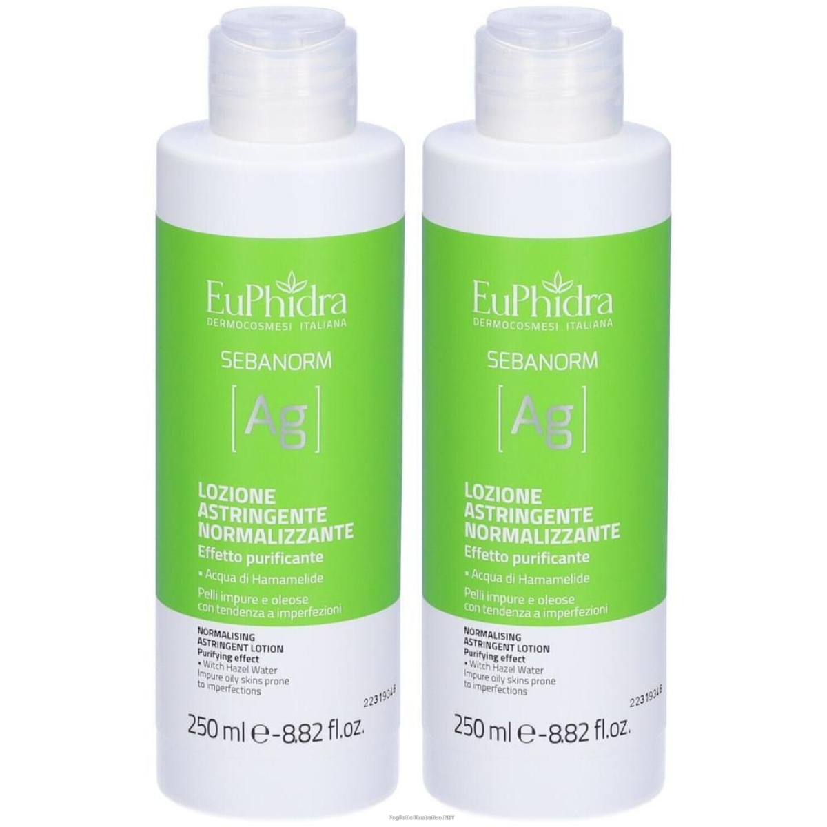 Acquista Online euphidra lozione astringente normalizzante 2x250 ml e Cerca l'offerta più bassa