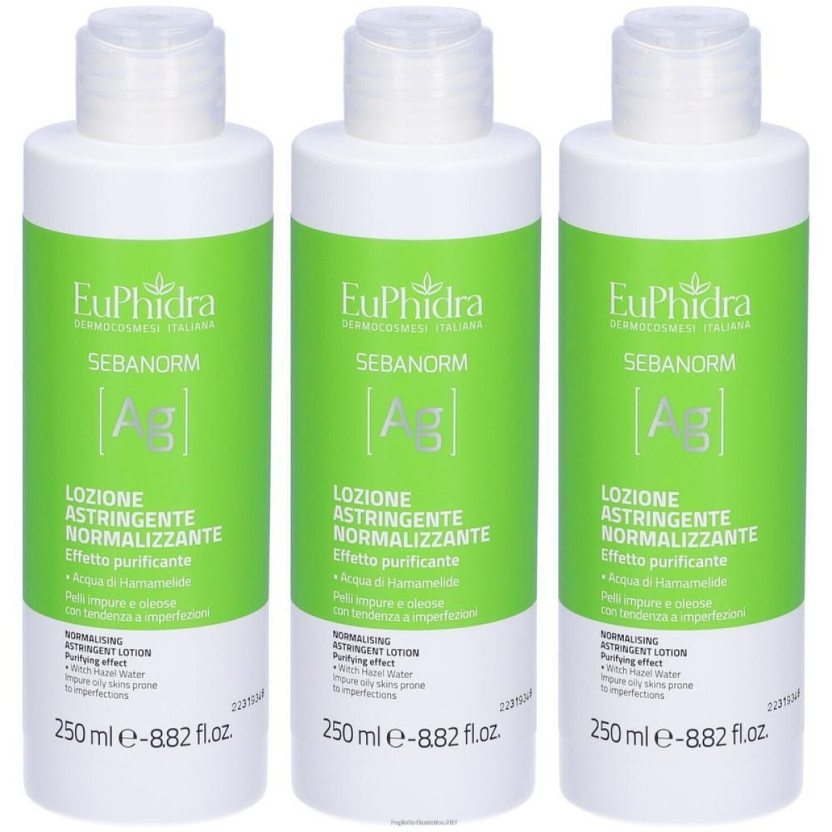 Acquista Online euphidra lozione astringente normalizzante 3x250 ml e Cerca l'offerta più bassa